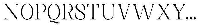 Kanellis Plain Thin Semi Condensed Font UPPERCASE