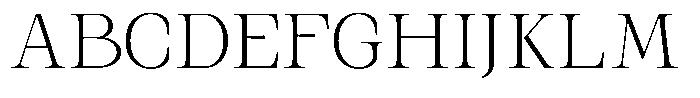 Kanellis Plain Thin Font UPPERCASE