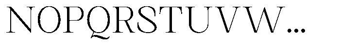 Kanellis Plain Thin Font UPPERCASE