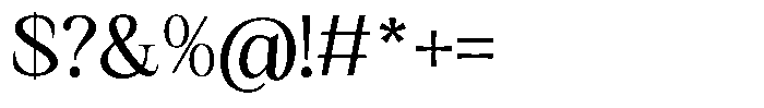 Kanellis Regular Font OTHER CHARS