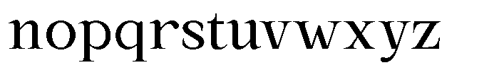Kanellis Regular Font LOWERCASE