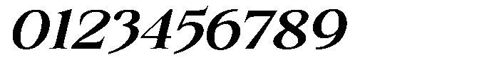Kanellis Sem Bold Exp Italic Font OTHER CHARS