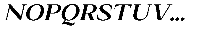 Kanellis Sem Bold Exp Italic Font UPPERCASE