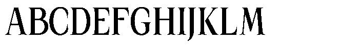 Kanellis Sem Bold Extra Condensed Font UPPERCASE