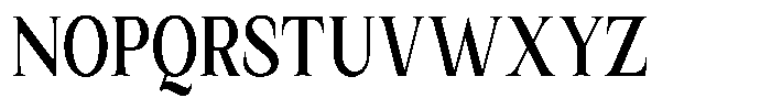 Kanellis Sem Bold Extra Condensed Font UPPERCASE