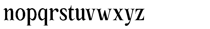 Kanellis Sem Bold Extra Condensed Font LOWERCASE