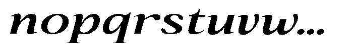 Kanellis Sem Bold Extra Exp Italic Font LOWERCASE