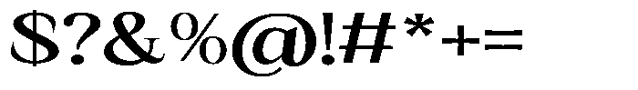 Kanellis Sem Bold Extra Exp Font OTHER CHARS