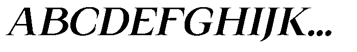 Kanellis Sem Bold Sem Exp Italic Font UPPERCASE
