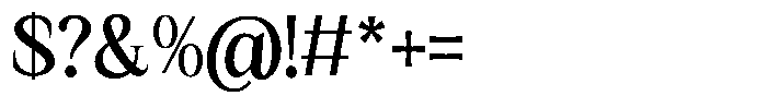 Kanellis Sem Bold Semi Condensed Font OTHER CHARS