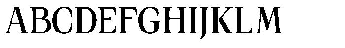 Kanellis Semi Bold Condensed Font UPPERCASE