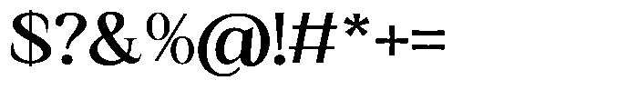 Kanellis Semi Bold Semi Expanded Font OTHER CHARS