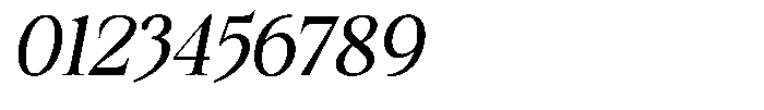 Kanellis Semi Condensed Italic Font OTHER CHARS