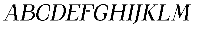 Kanellis Semi Condensed Italic Font UPPERCASE