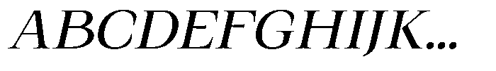 Kanellis Semi Expanded Italic Font UPPERCASE