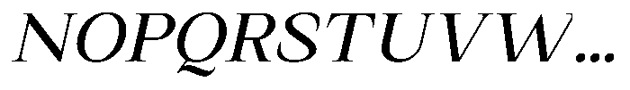 Kanellis Semi Expanded Italic Font UPPERCASE