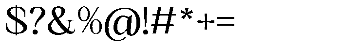 Kanellis Semi Expanded Font OTHER CHARS