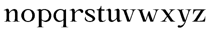 Kanellis Semi Expanded Font LOWERCASE