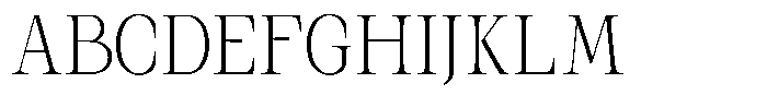 Kanellis Thin Condensed Font UPPERCASE