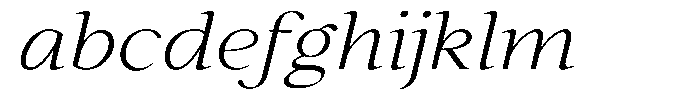 Kanellis Thin Expanded Italic FONT
