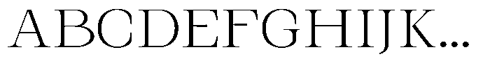 Kanellis Thin Expanded Font UPPERCASE