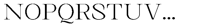 Kanellis Thin Expanded Font UPPERCASE