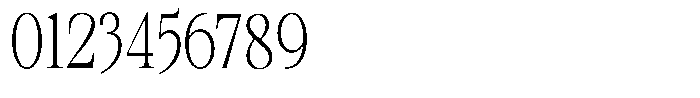 Kanellis Thin Extra Condensed Font OTHER CHARS