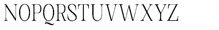 Kanellis Thin Extra Condensed Font UPPERCASE