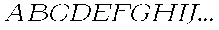 Kanellis Thin Extra Exp Italic Font UPPERCASE