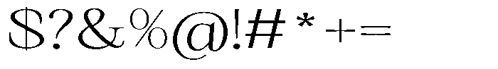 Kanellis Thin Extra Expanded Font OTHER CHARS