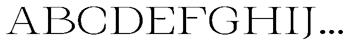 Kanellis Thin Extra Expanded Font UPPERCASE