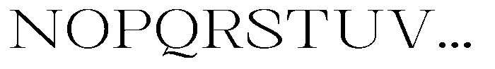 Kanellis Thin Extra Expanded Font UPPERCASE