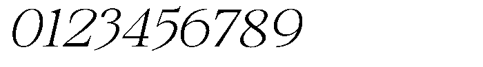 Kanellis Thin Sem Exp Italic Font OTHER CHARS