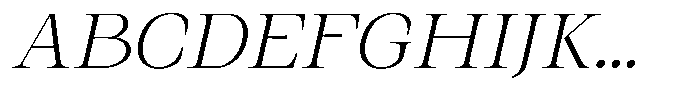 Kanellis Thin Sem Exp Italic Font UPPERCASE