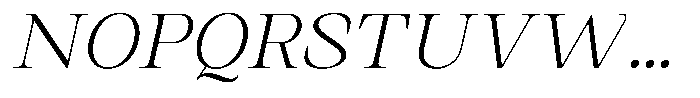 Kanellis Thin Sem Exp Italic Font UPPERCASE