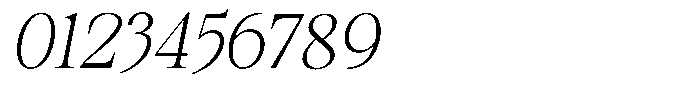 Kanellis Thin Semi Condensed Italic Font OTHER CHARS