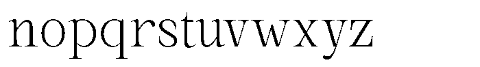 Kanellis Thin Semi Condensed Font LOWERCASE