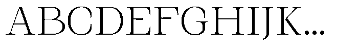 Kanellis Thin Semi Expanded Font UPPERCASE