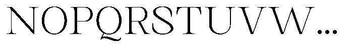 Kanellis Thin Semi Expanded Font UPPERCASE
