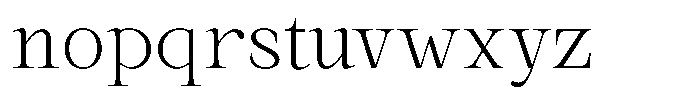Kanellis Thin Font LOWERCASE
