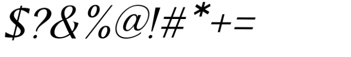 Kangen Serif Italic Font OTHER CHARS