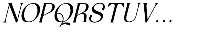 Kangen Serif Italic Font UPPERCASE