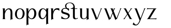 Kangen Serif Regular Font LOWERCASE