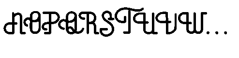 Kanita Aquieloz Regular Font UPPERCASE