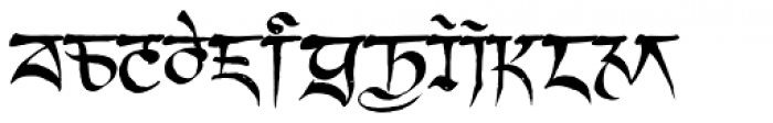 Kanjur Font LOWERCASE
