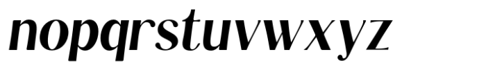 Kannesha Black Italic Font LOWERCASE