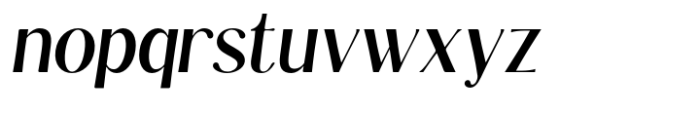 Kannesha Bold Italic Font LOWERCASE