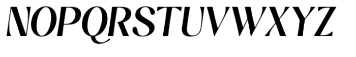Kannesha Extra Bold Italic Font UPPERCASE