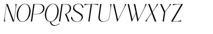 Kannesha Extra Light Italic Font UPPERCASE