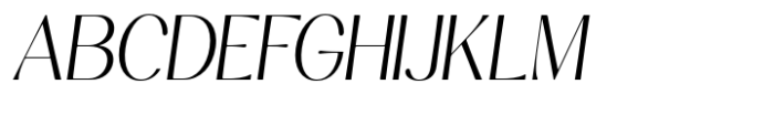 Kannesha Light Italic Font UPPERCASE